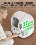 PETKIT PUROBOT MAX PRO 2 Lettiera Gatto Autopulente, Fotocamera AI, Ingresso Ultra Largo, Visione Notturna 210°, App WiFi 2,4/5GHz, Imballaggio Senza Contatto, Monitoraggio Salute, Multi-Gatto - 8