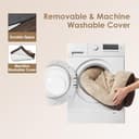 EHEYCIGA Cama Ortopedica y Viscoelastica para Perro Extra Grande 106x76x18.5 cm, Memory Foam Sofa para Perros Lavable, Cama Gato Suave, Marrón - 6