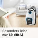 Bosch Staubsauger mit Beutel ProSilence Serie 8 BGB75XSIL, Bodenstaubsauger, ideal für Allergiker, Hygiene-Filter, 10 Jahre Motorgarantie, Hartbodendüse, langes Kabel, Made in Germany, 650 W, weiß - 5