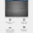 Dell 16 Laptop DC16255 16" 2K IPS Anti-Glare Display, AMD Ryzen 7 250, AMD Radeon Graphics, 16GB RAM, 1TB SSD, Windows 11 Home, QWERTZ-Backlit-Keyboard, Wi-Fi 6, USB-C – Black - 8