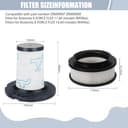 Filter für Rowenta X-Force Flex 11.60 12.60 14.60 15.60 Animal RH98xx RH99xx Staubsauger, 2 Pre-Motor Filter + 2 Post Motor Filter,Ersatz Filter für ZR009007,ZR009008 - 4