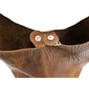 Lusso in pelle Aurora Quilted Suede Hobo Bag, Handmade Shoulder Bag for Women, Soft Leather Tote, Elegant Everyday Purse (Dark Tan) - 5