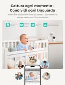 Dr.Care VistaView Lite Smart WiFi Baby Monitor 2 Telecamere, Schermo 4" 720P, Fotocamera 1080P, App, Allarmi Movimento, Visione Notturna, Batteria 3000mAh, Audio Bidirezionale, Portata 390m - 6