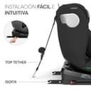 KikkaBoo Silla Coche Bebé Grupo 0 1 2 3 i-MOOVE 2, i-Size 40–150 cm con ISOFIX, 360° Giro, Reclinable, Reposacabezas Ajustable, Negro - 5