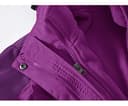 donhobo Womens 3 In 1 Jackets Fleece Ski Jacket Softshell Winter Waterproof Full Zip Windproof Coat Zip Pockets(Purple,M) - 2