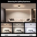 BAYHT Plafoniera LED Soffitto, 80W Lampada da Soffitto con Matter Compatibile con HomeKit, Alexa, Google e IFTTT, Moderna Plafoniera Intelligente per Soggiorno, Camera da Letto, Sala da Pranzo - 3