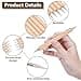 Tissting Bolígrafos para sangrías, Juego de 5 herramientas de doble extremo con puntas de acero inoxidable y mango haya para grabado relieve arte herramientas versátiles para artistas y manualidades - 5