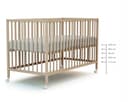 Webaby - Lettino Cosleeping legno 60x120cm LIO | Faggio grezzo | Culla Legno massiccio | Dalla nascita | Regolabile in altezza | Letto a doghe o letto Cododo| Rete a doghe - 8