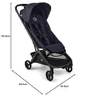 Bugaboo Butterfly 2 Passeggino Leggero da Viaggio Dimensioni Cabina, Portatile, Piegabile con Una Mano, con Seduta Reclinabile, Cestino Portaoggetti e Tracolla - da 6 Mesi a 4 Anni - Deep Indigo - 8