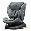 Reecle I-Size Silla de Coche Giratoria 360 con ISOFIX, 40-150cm (0~36kg), Aprox. 0-12 años (I-Size, Gris(ISOFIX)) - 1