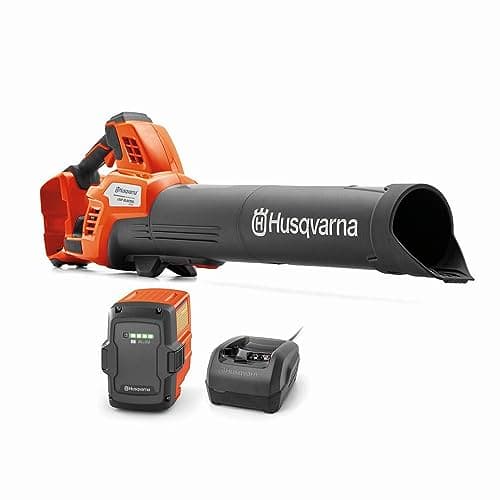 Husqvarna Leaf Blaster 350iB - Soplador de Hojas inalámbrico Alimentado por batería, 200 mph 800-CFM, soplador de Hojas sin escobillas, batería de Iones de Litio de 40 V y Cargador incluidos