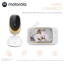Motorola Nursery VM85 Connect Baby monitor con telecamera – Wi-Fi e app mobile, display da 5", visione notturna, panoramica/inclinazione, conversazione bidirezionale, ninne nanne - 4