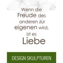 Casablanca - Design Skulptur - Loving - Eisen - brüniert - Höhe 6 cm - Breite 30 cm - Dekofigur modern - 5