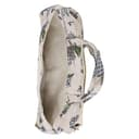 Gegong Borsa portaoggetti fatta a mano per ferri da maglia in tessuto per maglioni, organizer in tessuto jacquard con fiori viola, per trucco, scrivania, viaggi, camera da letto, soggiorno (fiore - 2