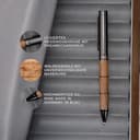 Hörner Obscurus Kugelschreiber mit Gravur I Walnuss-Holz I Premium Design I Edle Geschenk-Box I Schreibfarbe Blau I Strichstärke M 1 mm I Drehkugelschreiber I Hochwertiger Holzkugelschreiber - 3