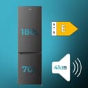 Cecotec Frigorífico Combi Bolero CoolMarket Combi 250 Dark E. Clase Energética E Frigorífico Combi Inox Oscuro 180X55Cm, 250L, No Frost, Multi Air Flow Y Cajón Humidity Box - 3