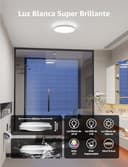 Lepro T1 AI Plafón LED Techo Inteligente, Lámpara Techo 24W 1800LM, Luz RGB y Blanca Regulable, Control de Voz, Sync Música, Funciona con Alexa, Google Home, Diseñador de Iluminación AI Personalizado - 10