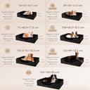 EHEYCIGA Memory Foam Cuccia Cane Interno Taglia Grande, Impermeabile Divano per Cani Sfoderabile e Lavabile, Letto per Cani con 4 Bordi Rialzati, Nero, 106.5x76x18.5cm - 5