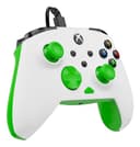 Turtle Beach Rematch Core Bianco/Verde - Gamepad cablato - Con licenza per Xbox Series XS, Xbox One e PC - Pulsanti audio, motori Rumble e grilletti a impulsi, cavo da 3 m - 3