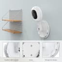 TIUIHU Schraubenloses Wandhalterungs-Set für Nanit smart Pro Baby Monitor,kein Werkzeug,Starke Klebehalterung - 4