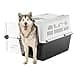 Ferplast Trasportino per cani di taglia grande ATLAS 70, Box per Trasporto Cani grandi, ciotola e accessori inclusi, Chiusura di sicurezza, Griglie per l'aerazione, 68,5 x 101 x h 75,5 cm - 1