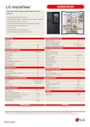 LG GSXE91EVAD Frigorifero Americano Side by Side InstaView Door-in-Door, Classe D, 628 L, Wi-Fi, Frigorifero con Dispenser Acqua UVnano Senza Allaccio, Tecnologia Door and Linear Cooling, Acciaio Nero - 24