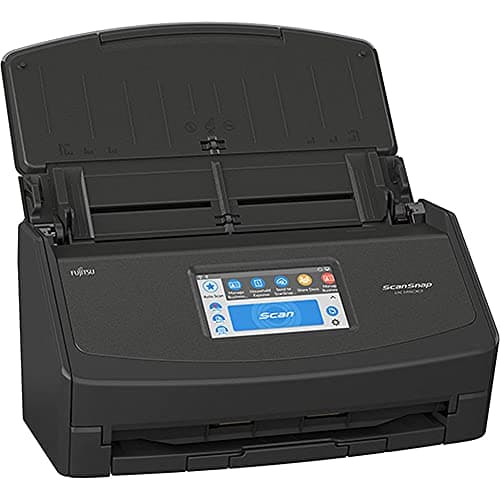 Fujitsu ScanSnap iX1500 Escáner de documentos dúplex a color con pantalla táctil para Mac o PC, color negro