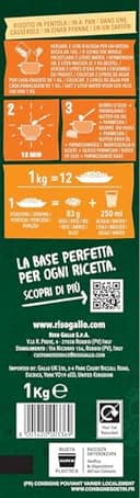 Riso Gallo Pronto Risotto Rice with Saffron, Vegan, 1 kg (Pack of 1) - 6