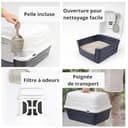 WC per gatti Aimé Casetta, 1,36 kg - 3