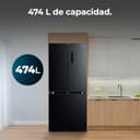 Cecotec Frigorífico 4 Puertas Total No Frost de 474L Bolero CoolMarket 4D 474 Dark E. 177,5cm de Alto, 83,3 cm de Ancho, Clase E, Ultra Silencioso, Iluminación LED, Compresor Inverter Plus, Inox Negro - 5