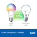 Tapo TP-Link L535E alexa lampe E27, Matter zertifiziert, Mehrfarbrige dimmbare smarte WLAN Glühbirne, Kompatibel mit Alexa, Siri oder Google Assistant, Energieüberwachung, Kein Hub notwendig - 8