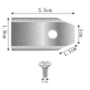 45 x Cuchillas Titanio y tornillos Husqvarna Automower Cuchilla universales Robot cortacésped Cuchillas Repuesto para robot Yardforce Gardena 105 310 315 320 420 430x r40i - 2