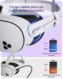 Maxonar Cable de Carga de Realidad Virtual [Chip de Próxima Gen] de 16 FT para Accesorios Meta Quest 3S/3/Oculus Quest 2/Pico 4 y PC/SteamVR, Regalo Increíble,Cable USB 3.0 a USB C de 5 Gbps, Blanco - 4