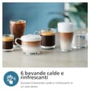 Philips Serie 3300 Macchina da caffè automatica - 6 tipi di bevande, Display touch screen a colori, LatteGo, SilentBrew, Macinacaffè in ceramica al 100%, Filtro AquaClean. Cromato nero (EP3347/90) - 3