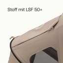 Bugaboo Dragonfly Sonnendach mit Lüftungsfenstern, ausziehbar für zusätzlichen und optimalen Sonnenschutz, wasserabweisend, Dune Taupe - 3