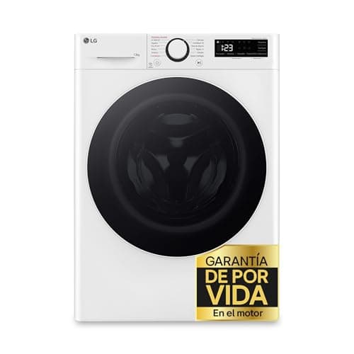 LG F4WR6013A0W - Lavadora Inteligente, 13kg, AI Direct Drive, 1400rpm, Carga Frontal, Clasificación A, TurboWash 360º, Vapor Steam, Serie 600, Blanco