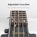 Batking Basso elettrico senza testa da viaggio, basso elettrico a 5 corde, con custodia e truss Road & Wire - 6