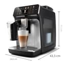 Philips Cafetera Totalmente Automática Serie 5500-20 cafés Calientes y Helados, Sistema de leche QuickClean LatteGo, 40% más Silenciosa Gracias a SilentBrew, QuickStart, Negro y Plata (EP5546/70) - 8