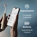 Philips Sonicare DiamondClean 9900 Prestige - Spazzolino elettrico con tecnologia SenseIQ e app, 5 modalità di pulizia, custodia da viaggio per la ricarica, Champagne, modello HX9992/44 - 9