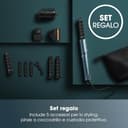 Styler e asciugacapelli Shark FlexStyle 5 in 1 Set Regalo Limited Edition ottanio, cilindri ad aria, FrizzFighter, spazzola ovale, concentratore, pinze, custodia, senza danni da calore HD450TLEU - 3