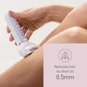 Panasonic ES-EY30-V511 Wet and Dry Epilator, Double Disc with 60 Tweezers, Flexible 90° Pivoting Head, 3 Speed Settings & LED Light, Up to 30 Minutes Operation Time, Cordless, Hair Remover - 4