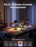 Govee Lampada da Tavolo senza Fili, RGBICWW Lampada da Comodino LED Compatibile con Mattel Alexa, Dimmerabile 500lm e Ricaricabile 4800mAh, 72 Scene, 2700-6500K per Soggiorno Camera da Letto Scrivania - 5