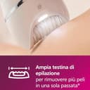 Philips Epilator Series 8000, dispositivo di epilazione Wet & Dry cordless per gambe e corpo con 6 accessori, rifinitore ed esfoliante corpo, modello BRE715/00 - 3
