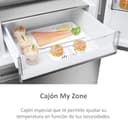 Haier 3D 60 Series 5 HTW5618ENMG - Frigorífico Combi, WIFI, Botellero, Funciones Inteligentes, 360L, My Zone, Cajón Humidity Zone, Total No Frost, Ancho 59,5cm, Motor Inverter, Luz LED, Inox - 6