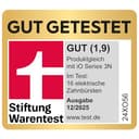 Oral-B iO Series 3 Plus Edition Elektrische Zahnbürste — Electric Toothbrush, Inkl. 3 Aufsteckbürsten, 3 Putzmodi für Zahnpflege — Designed by Braun, GUT GETESTET von STIFTUNG WARENTEST, Schwarz - 3