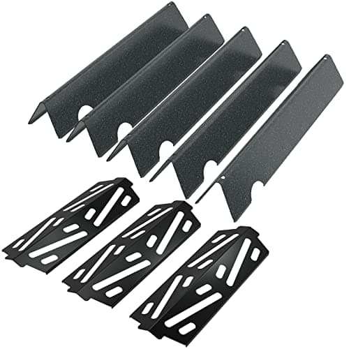 WELL GRILL Flavorizer Bars y reflector de calor para Weber Genesis II 300 Series, II E-310 E-330 E-335 S-335, II LX S/E-340 Series, cubierta de quemador de gas de repuesto para Weber 66795 66032 66040