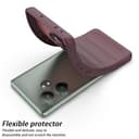 ESTH® Custodia Silicone Liquido per Realme GT 6T 5G/Realme GT Neo6/GT Neo6 SE con Protezione Anti-Germi e Fodera in Microfibra, Cover in Silicone a Antiurto 360°, Viola scuro - 8