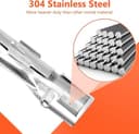 GFTIME 69787 45.7cmTubo Bruciatore per griglia Acciaio Inossidabile per Weber Spirit Ⅰ & Ⅱ 300 Serie, Spirit E310 S310 E320 S320 E330 S330 SP-330 (2013 e successivi)（Manopole di controllo anteriore） - 4