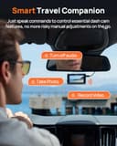 70mai A800SE Dash Cam Car Front Rear 4K UHD+1080P with GPS WiFi, Dual Car Camera with, F1.55 Aperture HDR, Night Vision, ADAS, 3 "IPS, 24/7 Parking Monitoring, Supports 512 GB Max - 6