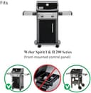 GFTIME 45,7 CM 69785 Quemador Barbacoa de Gas Piezas de Repuesto para Weber Spirit 200 E210 S210 E220 S220 (con pomo Delantero) Acero Inoxidable BBQ Quemadores per Parrilla Barbacoa Weber 46100001 - 7